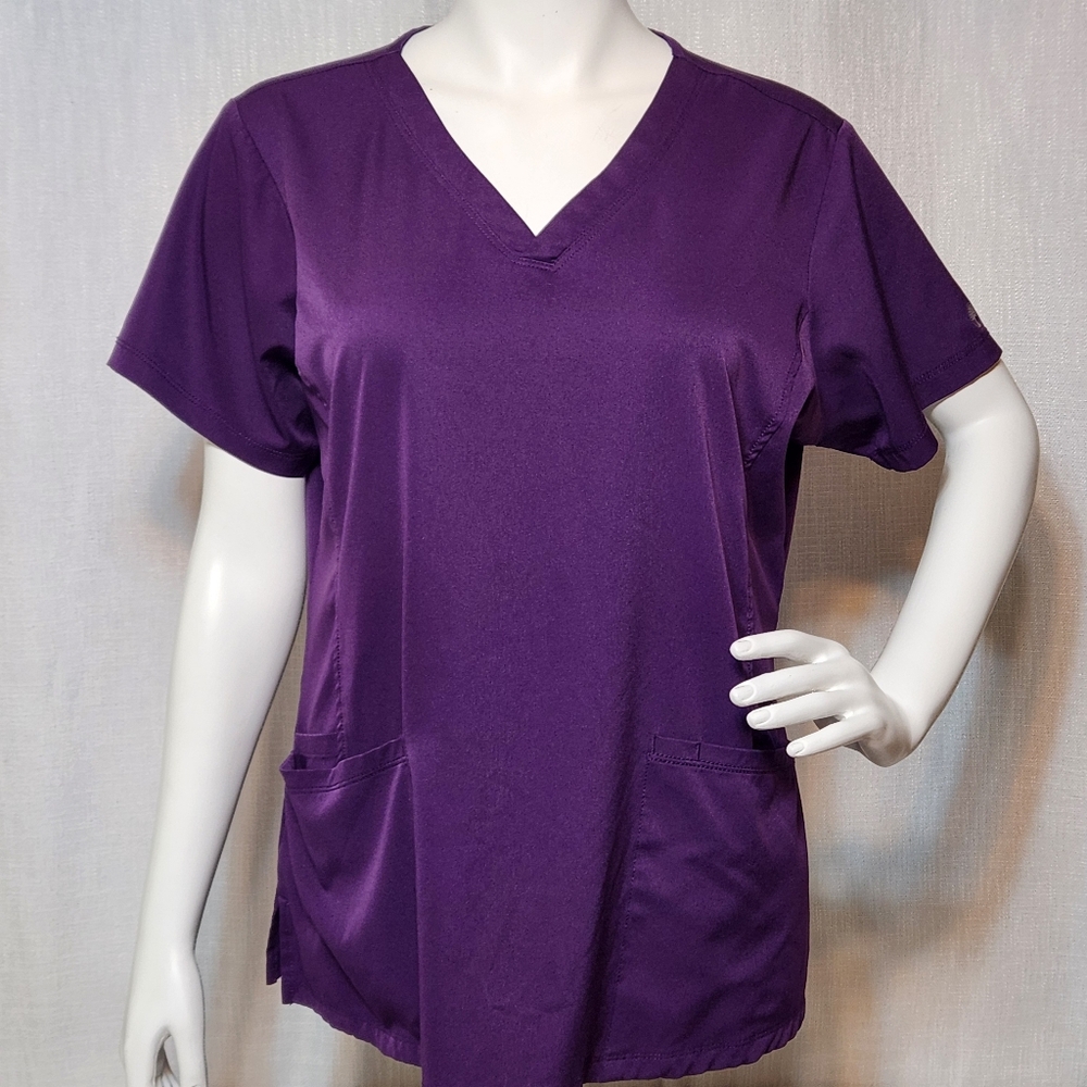 Healing Hands Purple Scrub Top